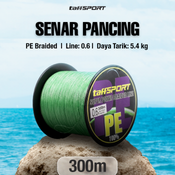 TaffSPORT Senar Tali Benang Pancing Fishing Line PE Braided 300M - TF102