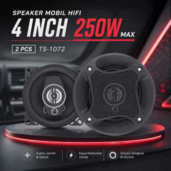 Pcinener Speaker Mobil HiFi 4 Inch 250W 2 PCS - TS-1072