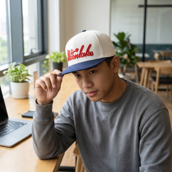 MUJE Topi Snapback Hat Hip-Hop Casual Bordir Moonlake - H207