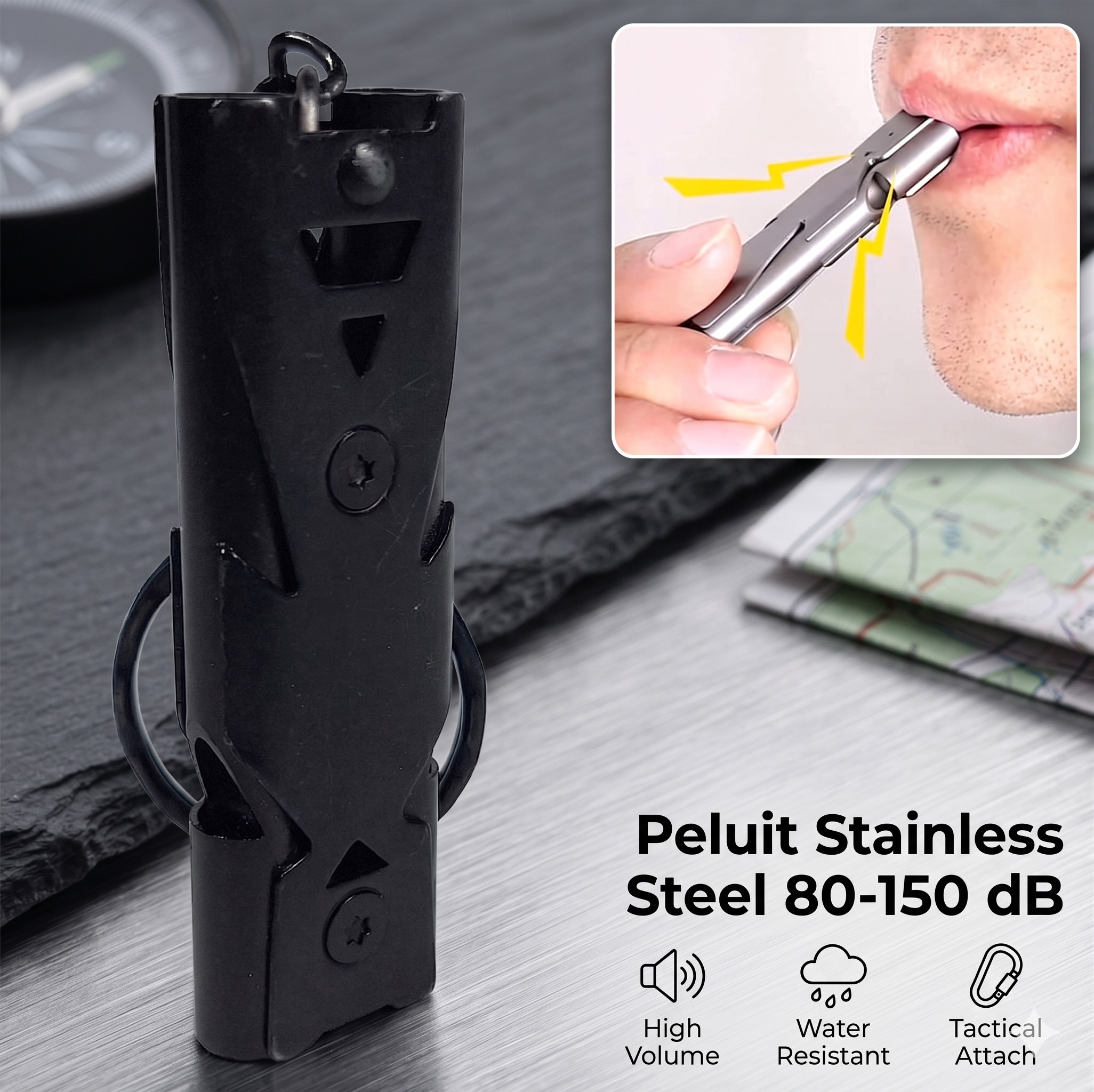 FX Peluit Darurat Survival Outdoor Stainless Steel Whistle - FXW Gambar produk FX Peluit Darurat Survival Outdoor Stainless Steel Whistle - FXW - Utama