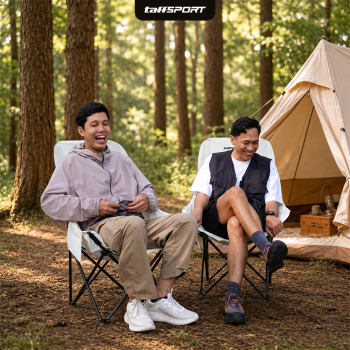 Gambar produk TaffSPORT Kursi Lipat Outdoor Camping Portable Oxford Folding Chair - TP2 - 7