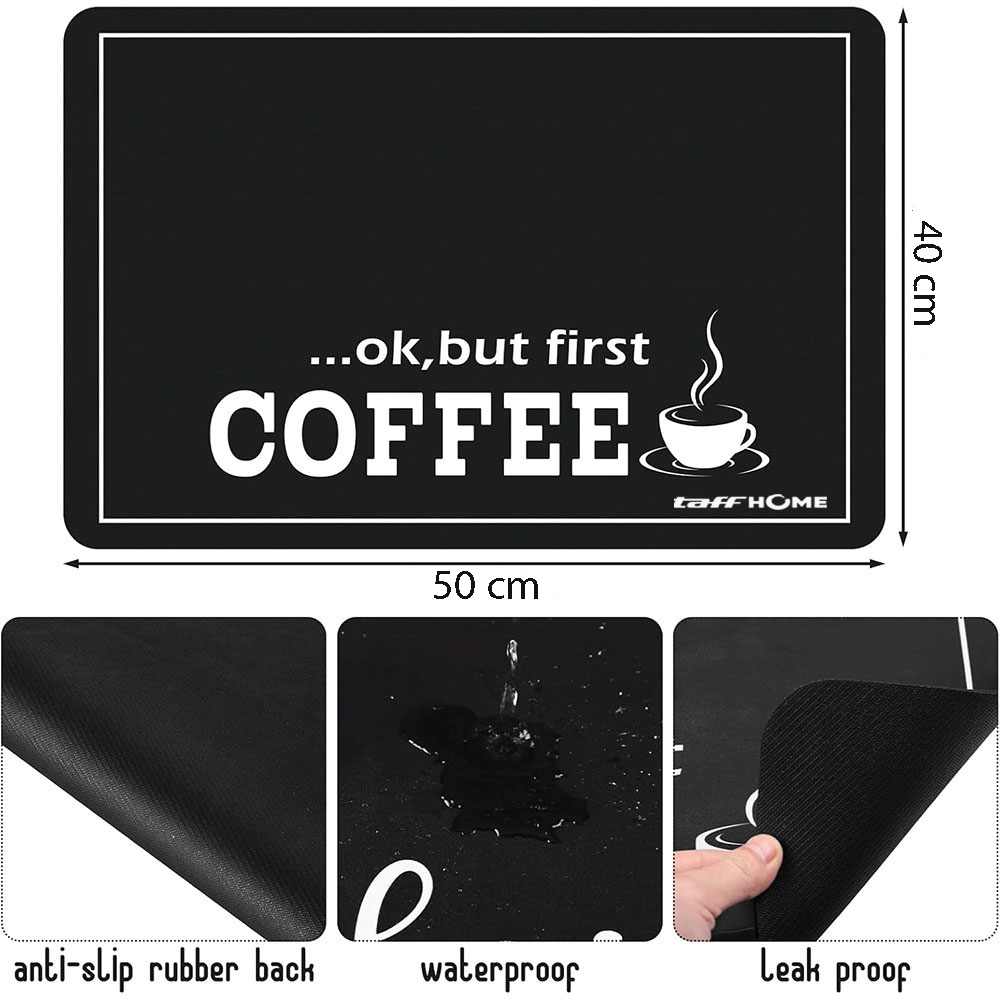 TaffHOME Tatakan Meja Alas Pengering Piring Gelas Diatomite Coffee Mat 40x50cm - D-25 Gambar produk TaffHOME Tatakan Meja Alas Pengering Piring Gelas Diatomite Coffee Mat 40x50cm - D-25 - 8