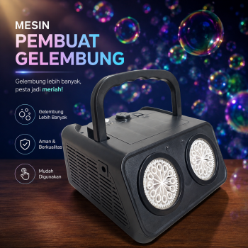 JH Mesin Pembuat Gelembung 2in1 Automatic Stage Bubble Machine 5V - RR160