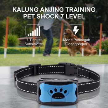 Wodondog Kalung Anjing Training Pet Shock Collar Automatic Stop Bark - JXG02