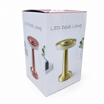 Gambar produk TaffLED Lampu Meja Hias Touch LED USB Rechargeable Tri Color 1W - BRF5 - Kemasan