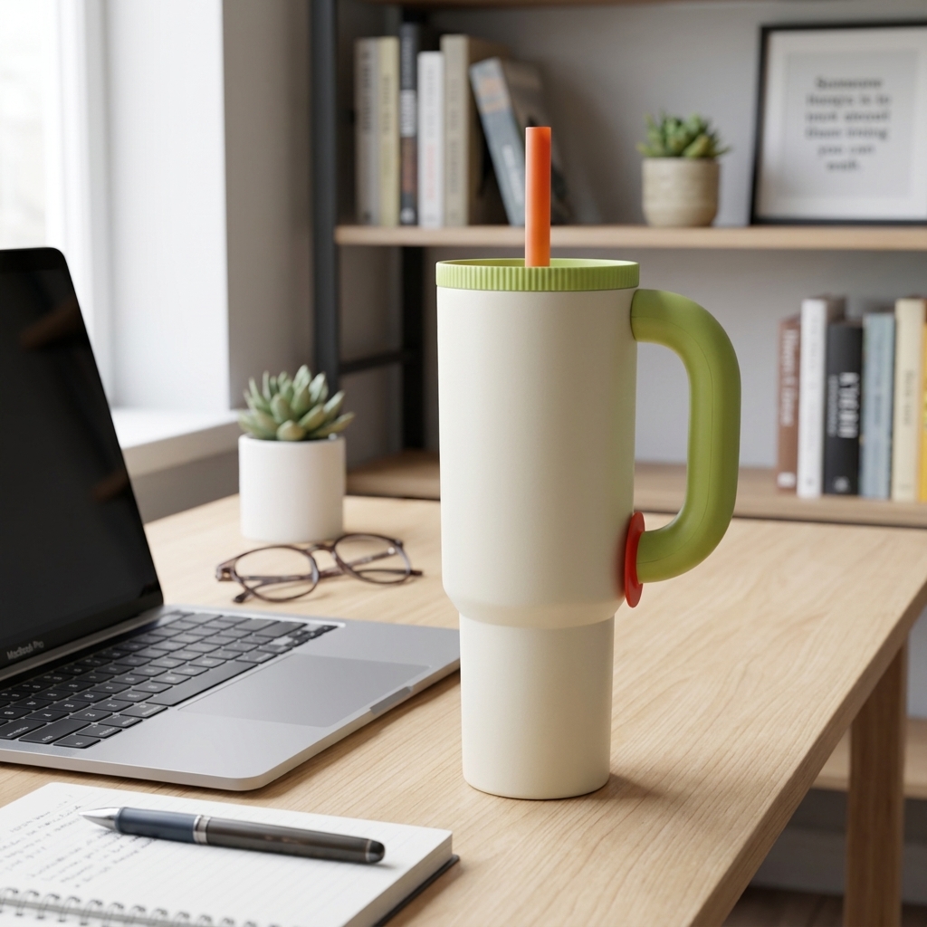 One Two Cups Botol Minum Tumbler Air Panas Dingin Handle Straw 1.2L - YS-1200 Gambar produk One Two Cups Botol Minum Tumbler Air Panas Dingin Handle Straw 1.2L - YS-1200 - 3