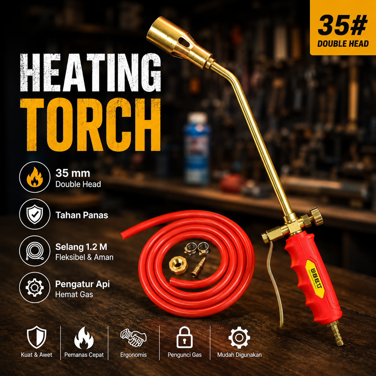ZEHEN Alat Bakar Gas LPG Heating Torch Flamethrower Double Switch 35mm - ZS30 Gambar produk ZEHEN Alat Bakar Gas LPG Heating Torch Flamethrower Double Switch 35mm - ZS30 - Utama