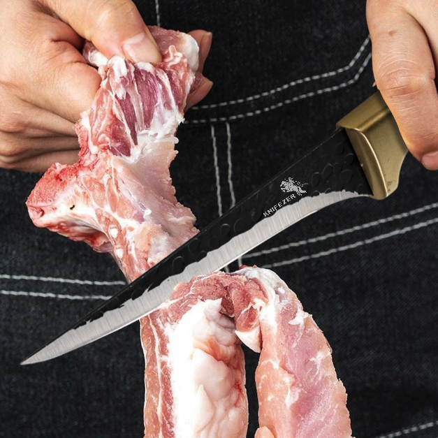KNIFEZER Pisau Daging Fillet Stainless Steel 3Cr13 Forged Boning Knife - LT27 Gambar produk KNIFEZER Pisau Daging Fillet Stainless Steel 3Cr13 Forged Boning Knife - LT27 - 4