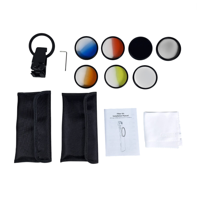 APEXEL Lensa Filter Kamera Smartphone 7in1 HD Glass with Clip 58mm - APL-58STAR Gambar produk APEXEL Lensa Filter Kamera Smartphone 7in1 HD Glass with Clip 58mm - APL-58STAR - 8