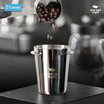 One Two Cups Dosing Cup Portafilter Espresso Machine Stainless Steel - YXA046