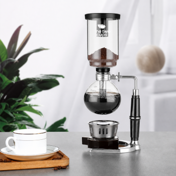 One Two Cups Syphon Coffee Maker Manual Brew Vacuum Pot 5 Cups 500ml - JF99