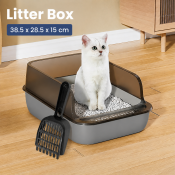 OPTICO Cat Litter Box High Side Detachable Bak Pasir Kucing - OP-12