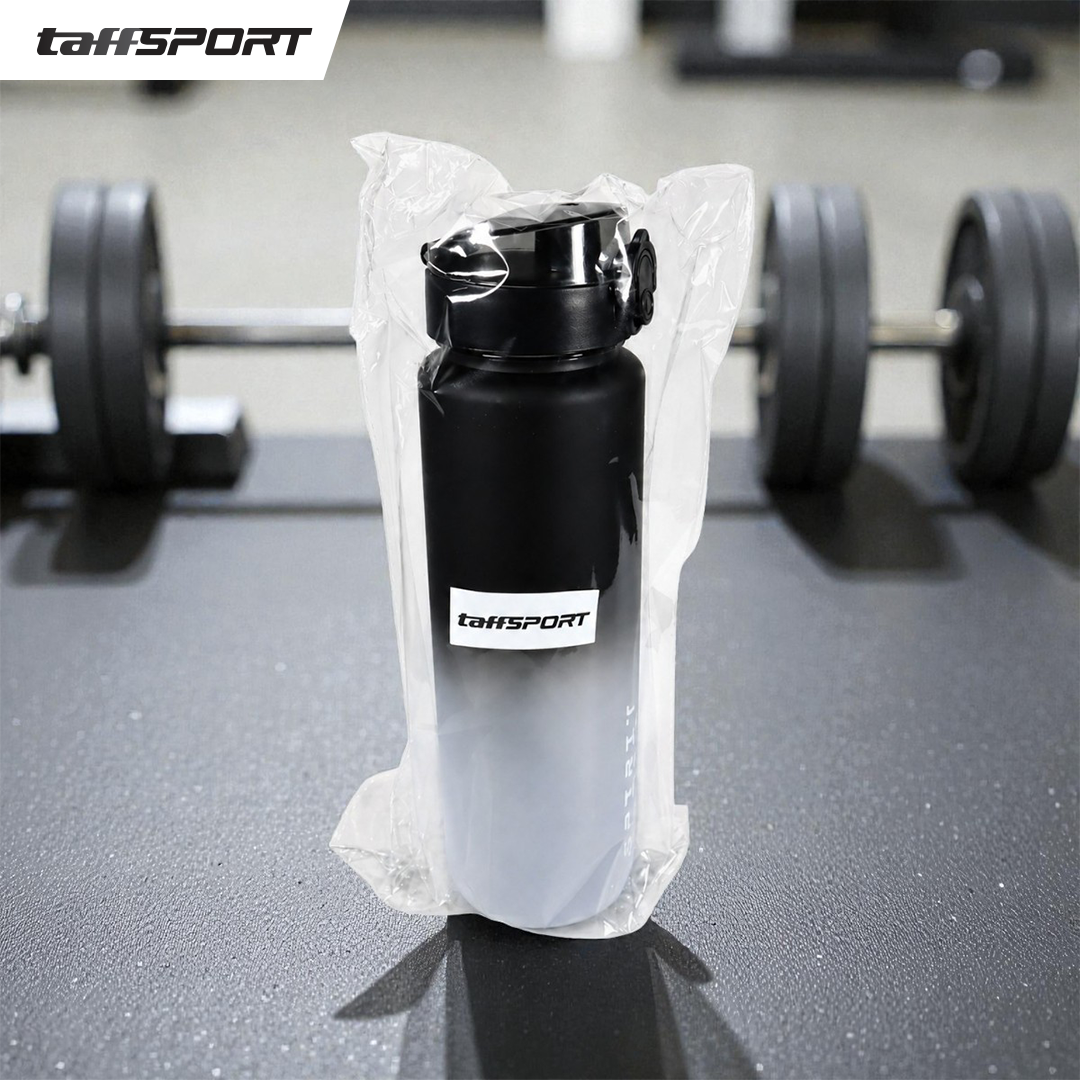 TaffSPORT Botol Minum Sport Water Frosted Bottle with Lanyard 1L - 8691 Gambar produk TaffSPORT Botol Minum Sport Water Frosted Bottle with Lanyard 1L - 8691 - Kemasan