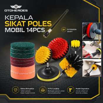 Gambar produk OTOHEROES Kepala Sikat Poles Mobil Pembersih Car Polisher Kit 14PCS - UT760