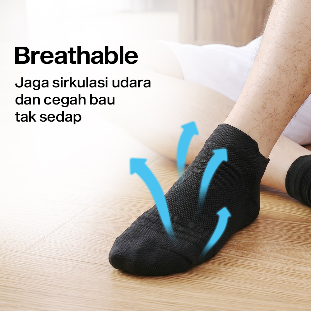 ATLKO Kaos Kaki Pendek Olahraga Towel Sock Unisex 37-46 3 Pasang - S072 Gambar produk ATLKO Kaos Kaki Pendek Olahraga Towel Sock Unisex 37-46 3 Pasang - S072 - 1