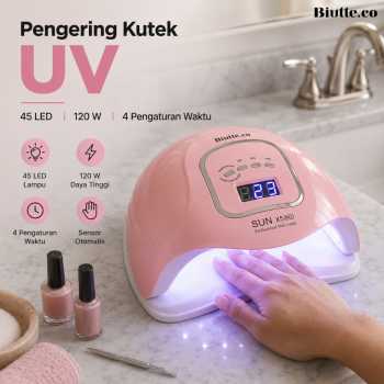 Biutte.co Pengering Kutek UV Lamp Nail Dryer LCD Display 45 LED 120W - Dmoley SUNX5MAX