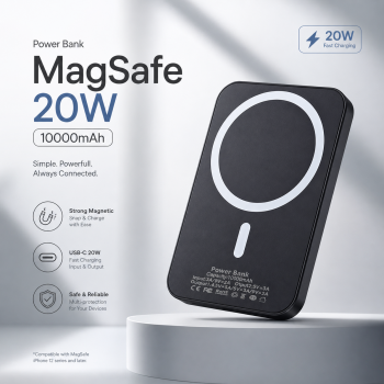 Uvolt Power Bank 10000mAh Wireless Magnetic MagSafe PD Type C 20W - UV855