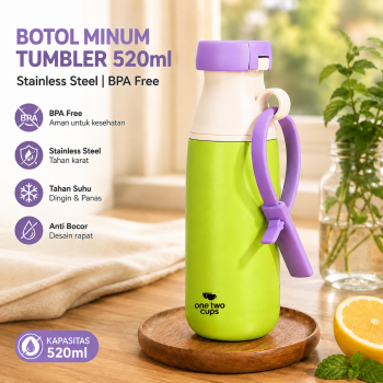 One Two Cups Botol Minum Tumbler Air BPA Free Stainless Steel - CL520