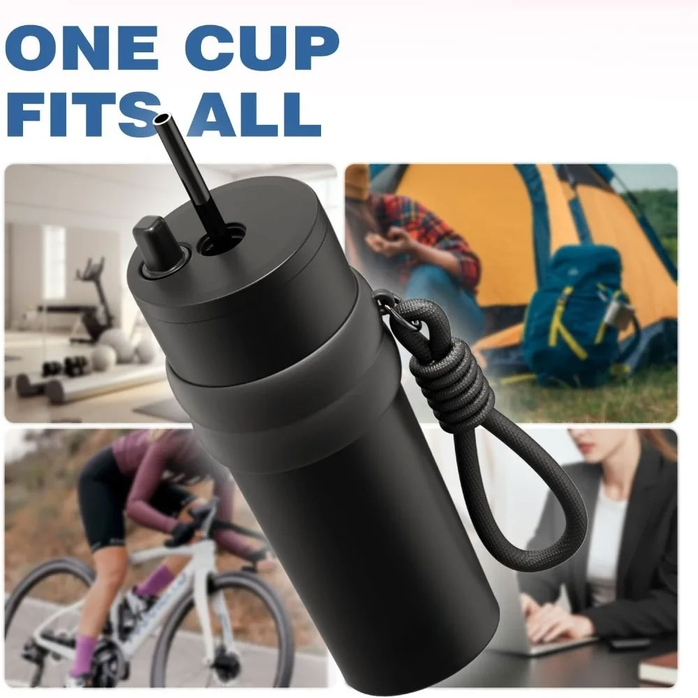 One Two Cups Botol Minum Tumbler Air Panas Dingin with Straw 710ml - YS-1000 Gambar produk One Two Cups Botol Minum Tumbler Air Panas Dingin with Straw 710ml - YS-1000 - 5