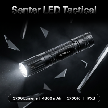 Gambar produk NEXTORCH Lampu Senter LED Mini Bright Tactical USB Type C 3700 Lumens - E52D - Utama