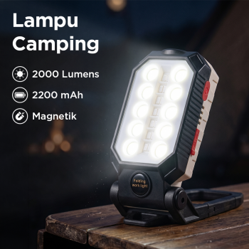 GZLIDY Senter Camping Lampu LED Portable Magnet COB 2000 Lumens - W599A