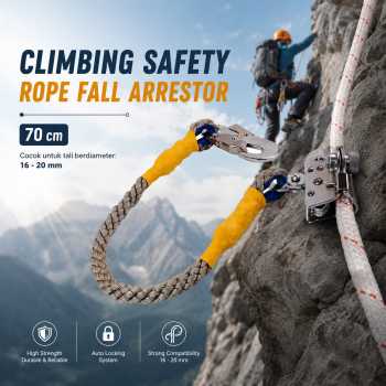Gambar produk PLAYFUL BAG Pengaman Pendakian Climbing Safety Rope Grab Fall Arrestor - ZL117