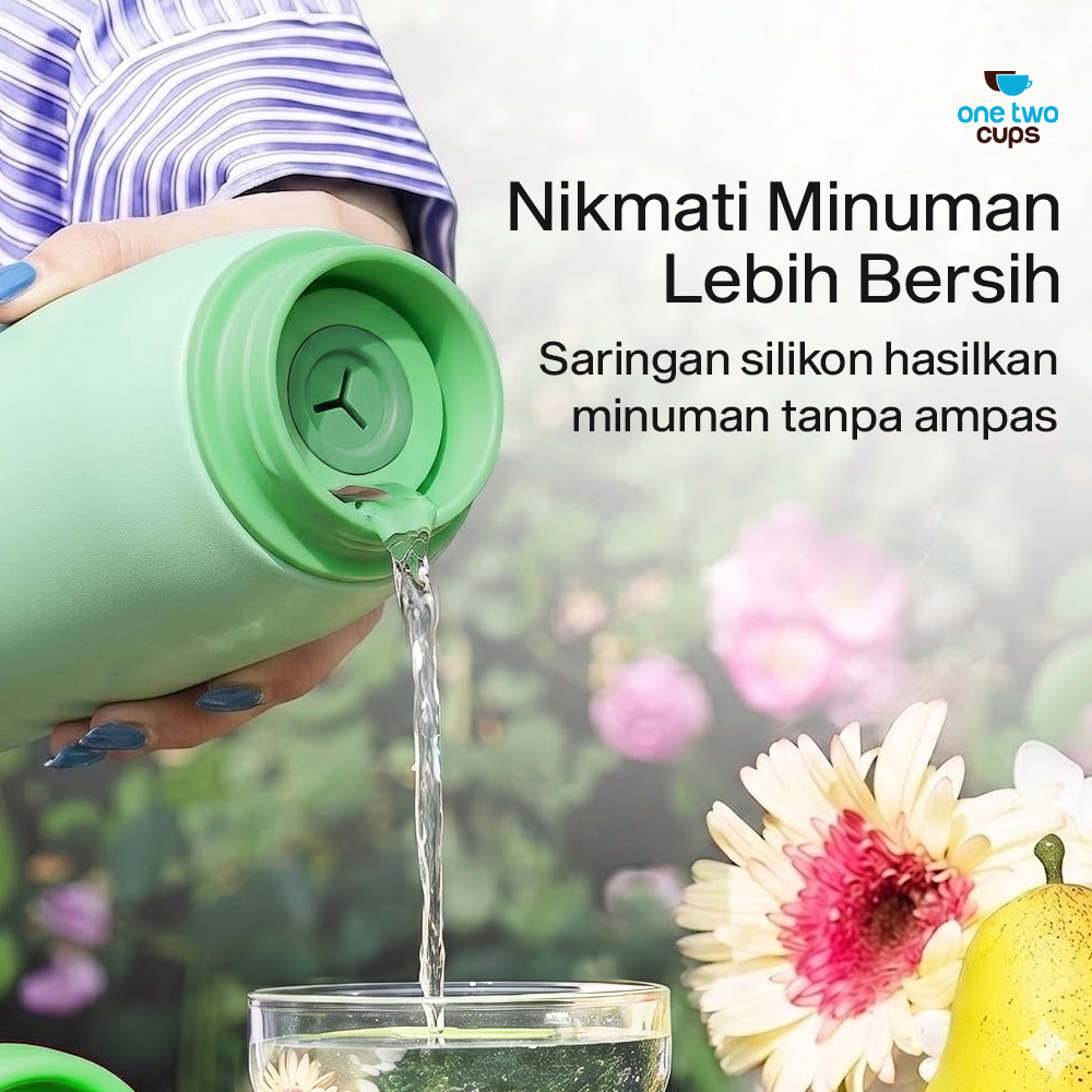 One Two Cups Botol Minum Tumbler Air BPA Free Stainless Steel 520ml - CL520 Gambar produk One Two Cups Botol Minum Tumbler Air BPA Free Stainless Steel 520ml - CL520 - 2