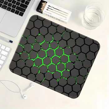 Gambar produk TaffGEAR Mouse Pad Gaming Green Hexagon Desk Mat Anti Slip - RO75