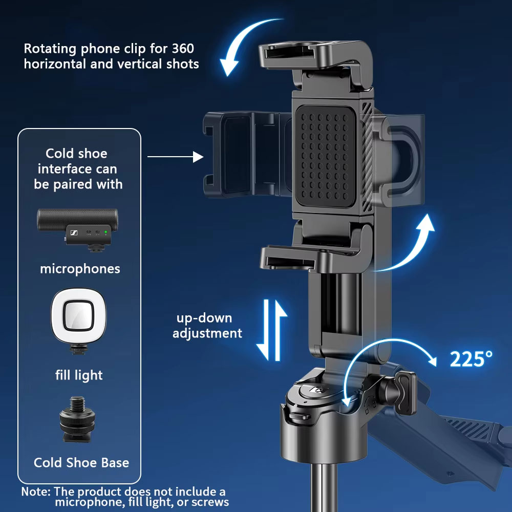 Cuth Tongsis Smartphone Selfie Stick Teleskopik Tripod with Bluetooth - P15mini Gambar produk Cuth Tongsis Smartphone Selfie Stick Teleskopik Tripod with Bluetooth - P15mini - 2