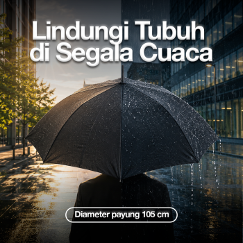 Gambar produk Payung Lipat Buka Tutup Otomatis Polos Windproof 10 Bone 105cm - CJZ13