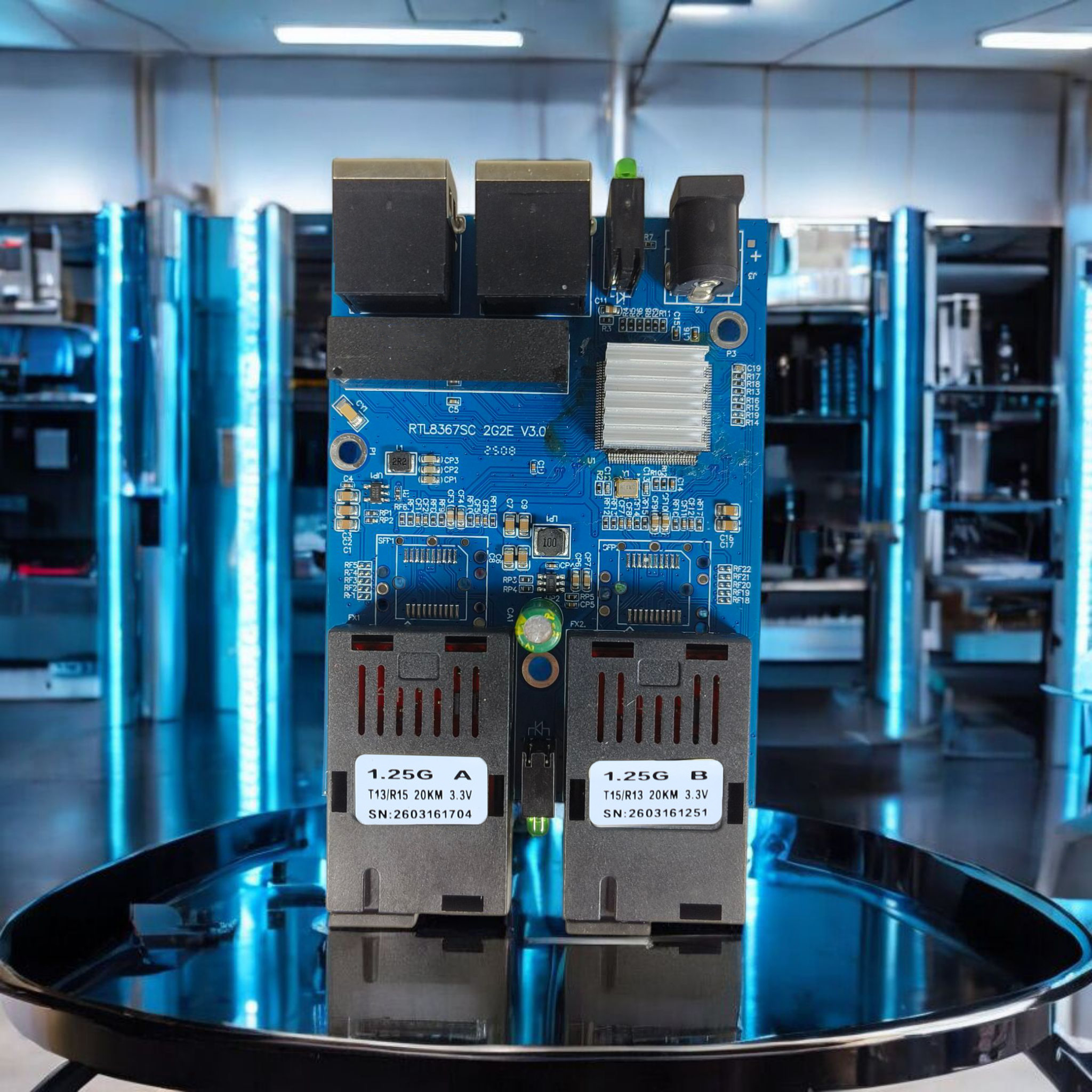 TNK Gigabit Fiber Optical Ethernet Media Converter - 2GF2GE Gambar produk TNK Gigabit Fiber Optical Ethernet Media Converter - 2GF2GE - 3