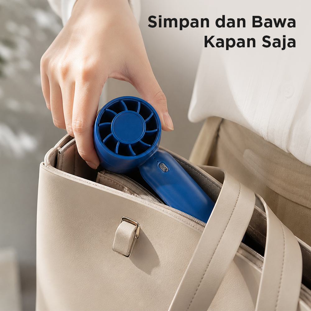 MF Kipas Mini Portable Handheld Fan USB Rechargeable 400mAh - T-10 Gambar produk MF Kipas Mini Portable Handheld Fan USB Rechargeable 400mAh - T-10 - 4