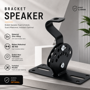 Gambar produk Perngy Bracket Speaker Gantung Ceiling Wall Mount 360 Degree 2 PCS - SW110