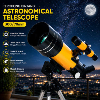LIANTU Teropong Bintang Astronomical Telescope 300/70mm - F30070M