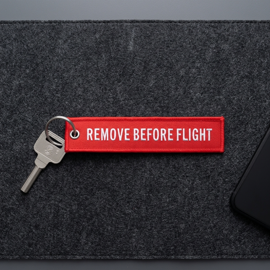 Gambar produk Doreen Gantungan Kunci Fashion Tag Remove Before Flight - AE120693 - 5