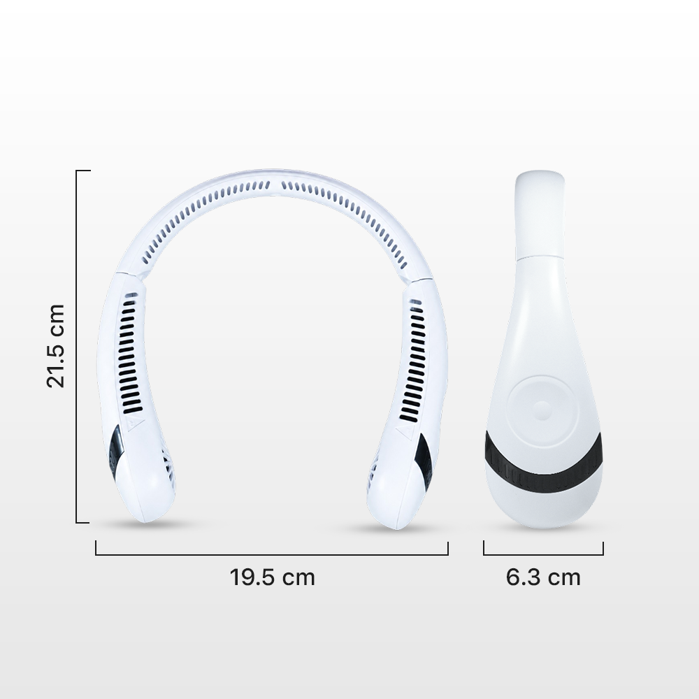 TIEIRTS Kipas Angin Portable Bladeless Neck Mini Cooling Fan 5000mAh - H11 Gambar produk TIEIRTS Kipas Angin Portable Bladeless Neck Mini Cooling Fan 5000mAh - H11 - 7