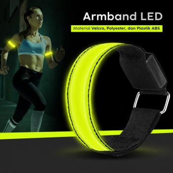 Party Dots Gelang Reflektif Reflective Safety Armband Wrist Band - CR2032