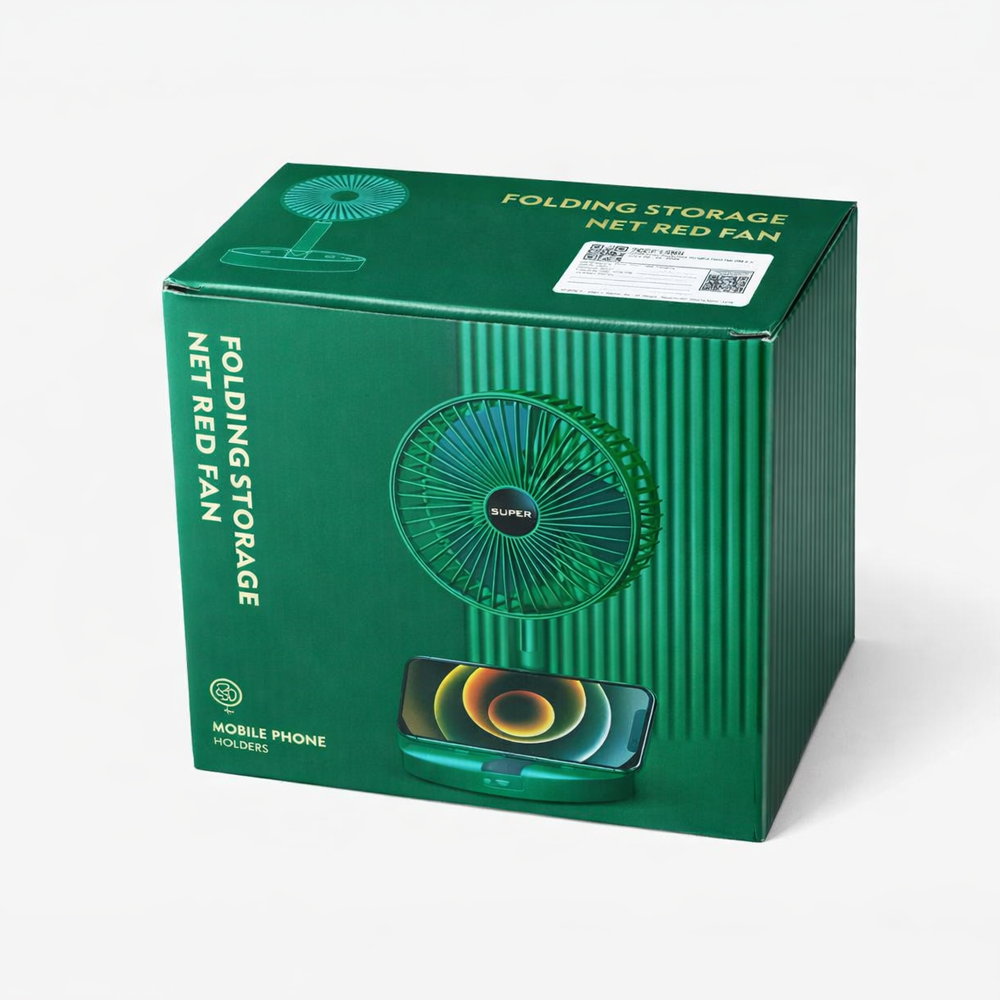 SUPER Kipas Angin Meja Portable Desk Fan USB 6.5 Inch 4.5W - A8 Gambar produk SUPER Kipas Angin Meja Portable Desk Fan USB 6.5 Inch 4.5W - A8 - Kemasan