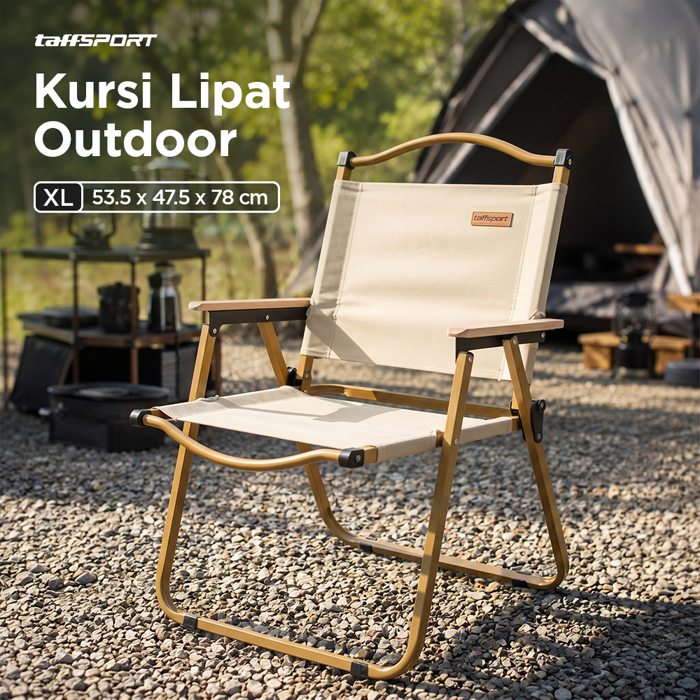 Gambar produk TaffSPORT Kursi Lipat Outdoor Camping Portable Foldable Oxford 600D XL - YH6 - Utama