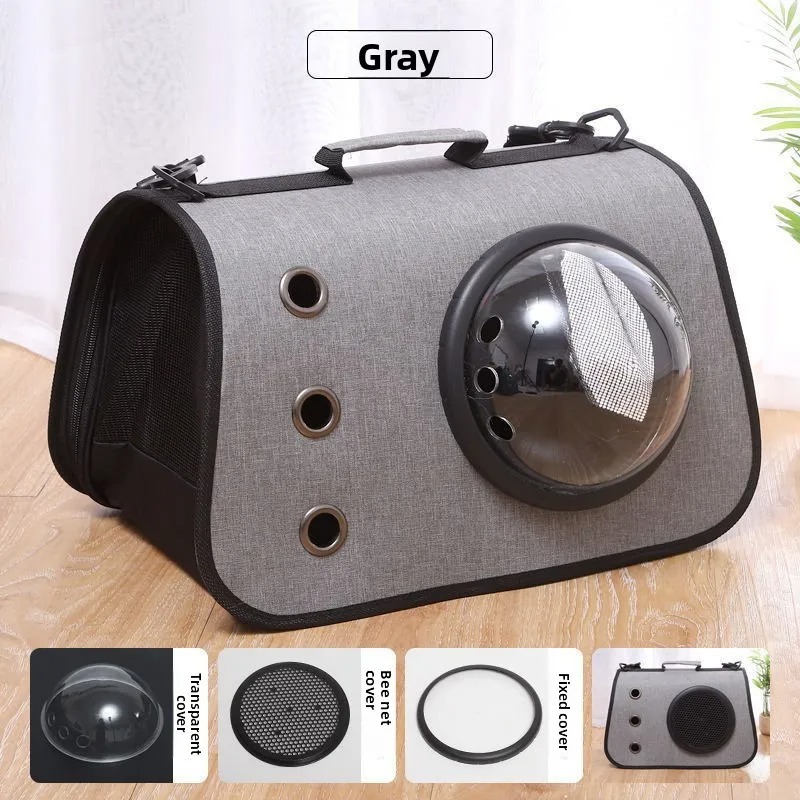 HABEI Tas Kucing Anjing Portable Breathable Linen Pet Carrier - HT-50 Gambar produk HABEI Tas Kucing Anjing Portable Breathable Linen Pet Carrier - HT-50 - Kemasan