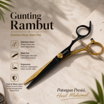Biutte.co Gunting Rambut Scissor Blade Stainless Steel - M-6
