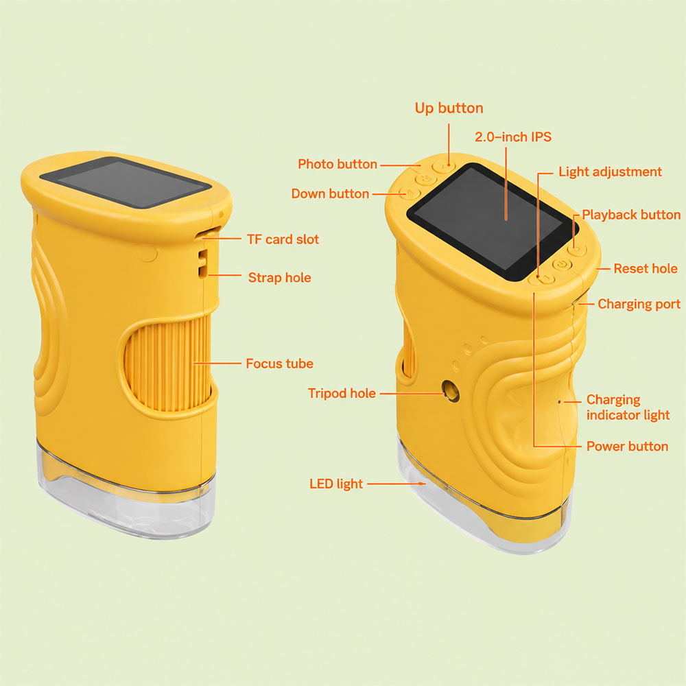 ALLOYSEED Mikroskop Digital Mini 1000X Magnification 2 Inch 600mAh - 382 Gambar produk ALLOYSEED Mikroskop Digital Mini 1000X Magnification 2 Inch 600mAh - 382 - 6
