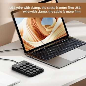 Taffware Keyboard Numeric Numpad Mini 2.4GHz Silent 19 Keys - Q9