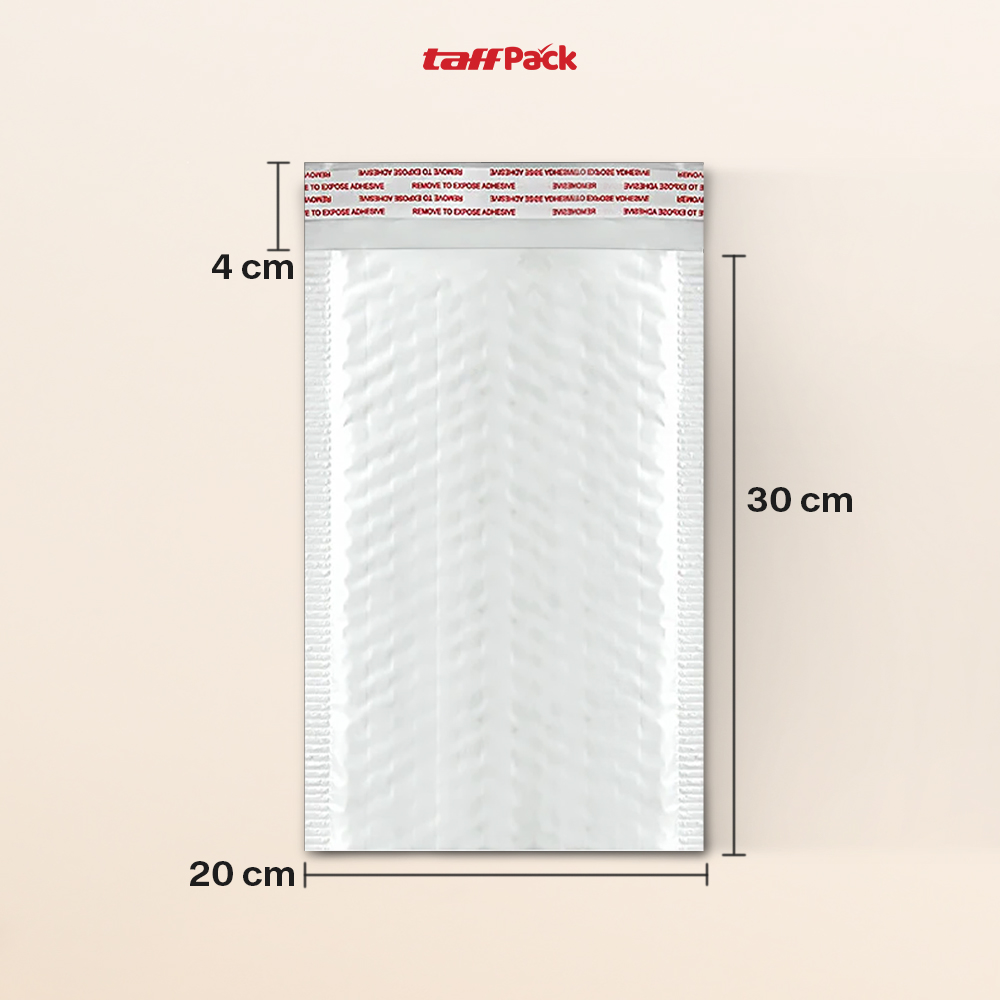 TaffPACK Bubble Mailer Kantong Packing Self Seal 80G 20x30+4CM 210PCS - TB2030 Gambar produk TaffPACK Bubble Mailer Kantong Packing Self Seal 80G 20x30+4CM 210PCS - TB2030 - 8