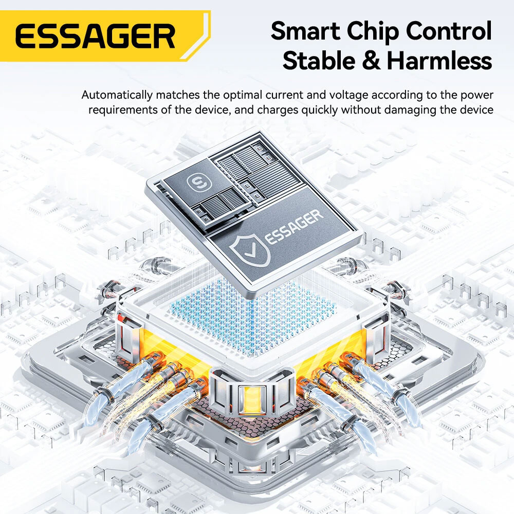 Gambar produk ESSAGER Kabel Data USB Type C to Type C Fast Charging 5A 100W 1M - ES-X78 - 3