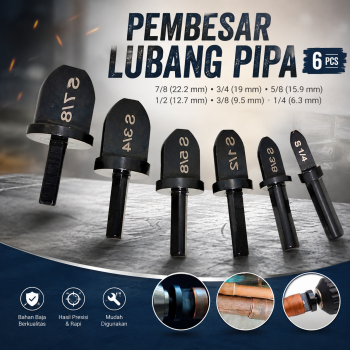 Gambar produk Kitbakechen Pembesar Lubang Pipa Tube Pipe Expander 6PCS - GJ2885