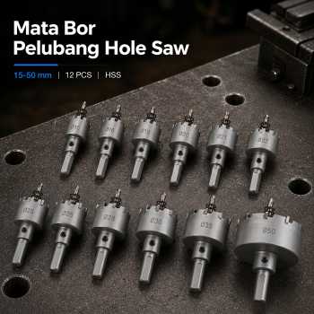 CNCCANEN Mata Bor Pelubang HSS Hole Saw Bit Set 12 PCS - GJ0105