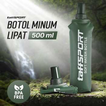 TaffSPORT Botol Minum Lipat Soft Flask Foldable Water Bottle TPU 500ml - TF-50