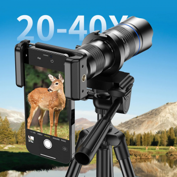 Gambar produk APEXEL Lensa Tele Smartphone Monocular Telephoto 40X HD Image - APL-20-40X