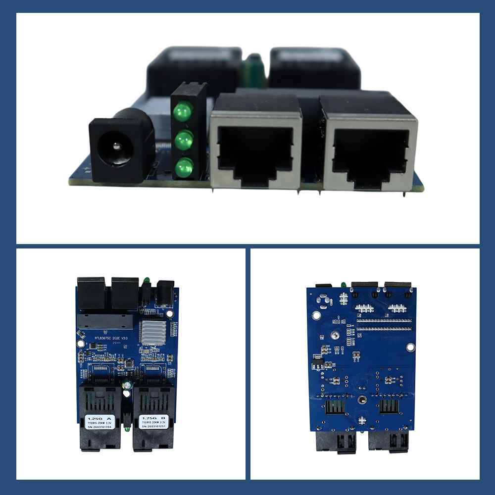 TNK Gigabit Fiber Optical Ethernet Media Converter - 2GF2GE Gambar produk TNK Gigabit Fiber Optical Ethernet Media Converter - 2GF2GE - 1